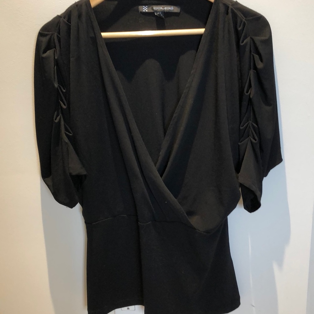 SzM vneck jersey knit